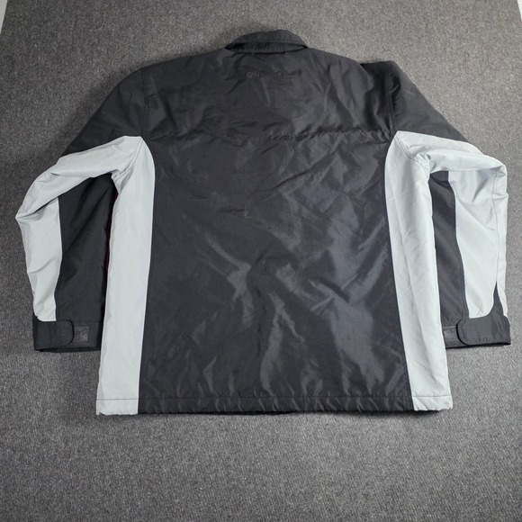 VTG Quiksilver Men's XL Snowboarding Gorpcore Black Gray Red Full Zip Up Jacket - Picture 10 of 11